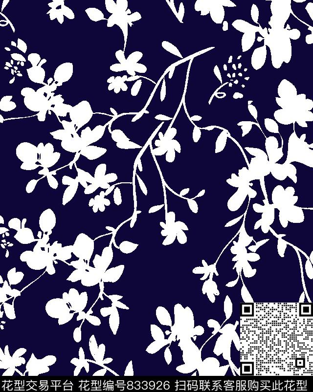 小碎花花卉花朵传统印花华亿平台下载（图片编号: 833926） - 瓦栏（Walan）