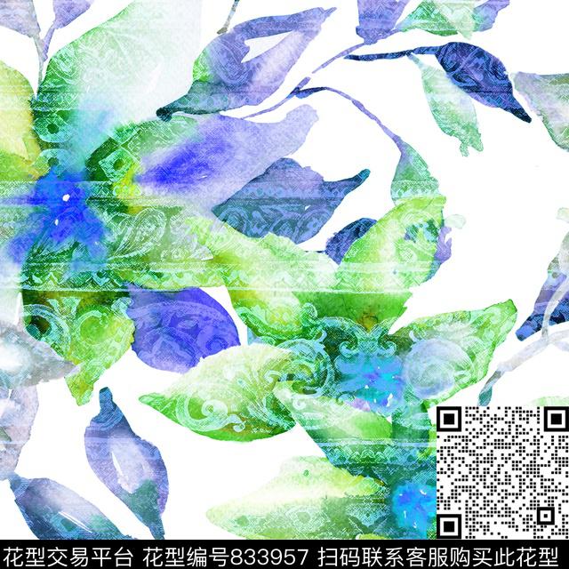 小碎花花卉花朵传统印花华亿平台下载（图片编号: 833957） - 瓦栏（Walan）