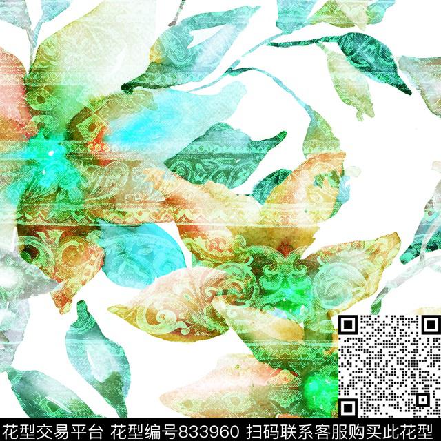 小碎花花卉花朵传统印花华亿平台下载（图片编号: 833960） - 瓦栏（Walan）