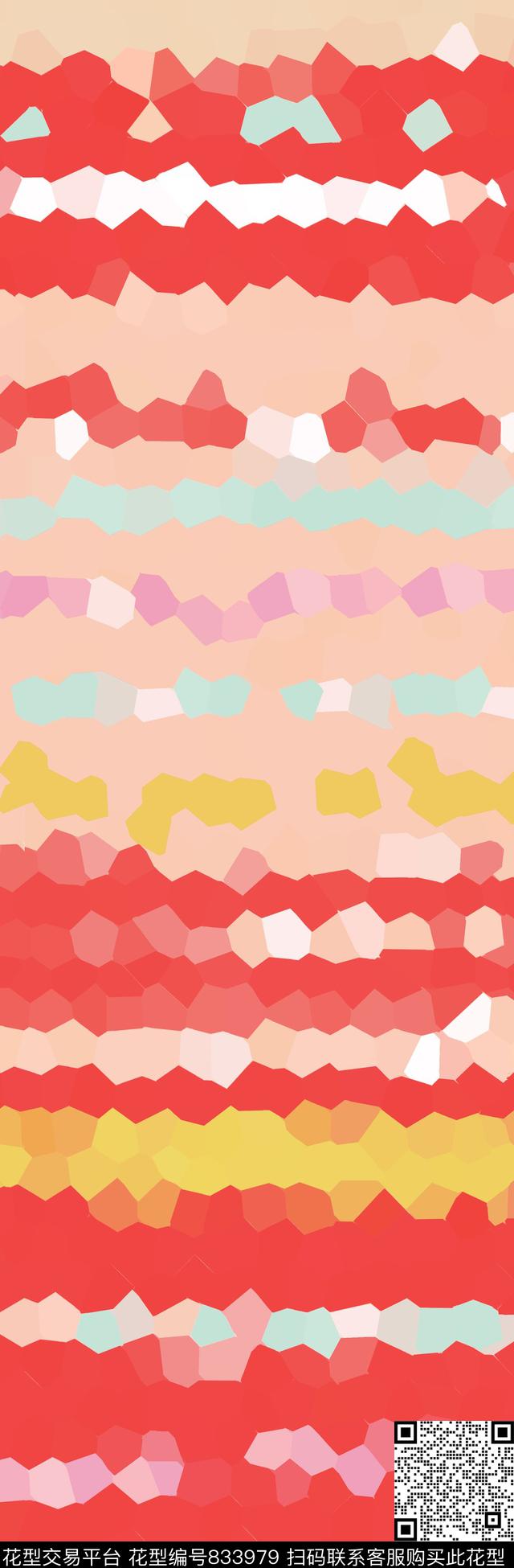 菱形小方块马赛克传统印花华亿平台下载（图片编号: 833979） - 瓦栏（Walan）