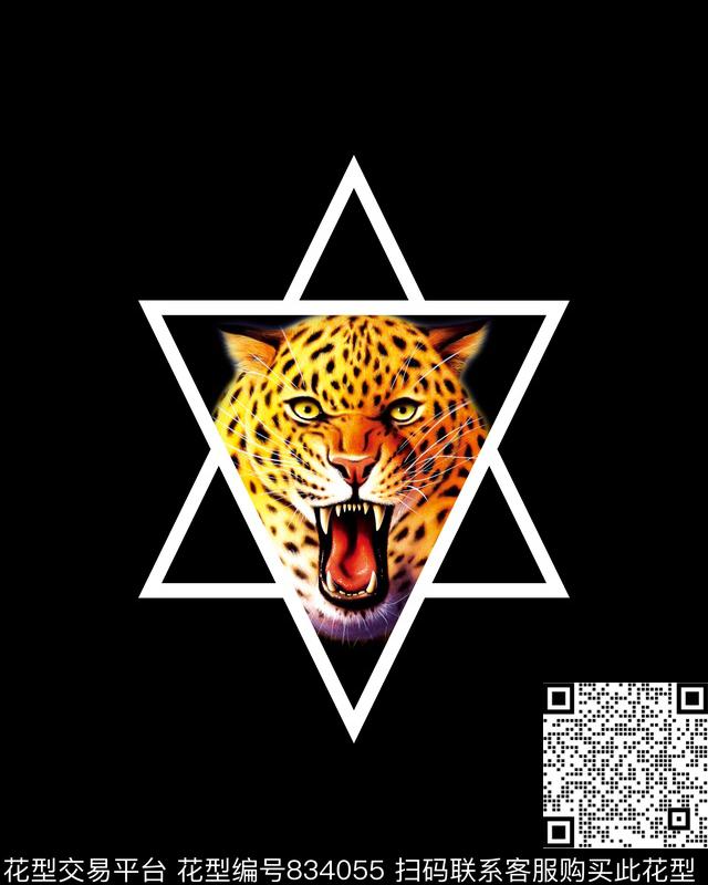 动物豹子数码印花华亿平台下载（图片编号: 834055） - 瓦栏（Walan）