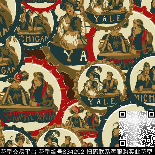 趣味创意范思哲versace传统印花华亿平台下载（图片编号: 834292） - 瓦栏（Walan）