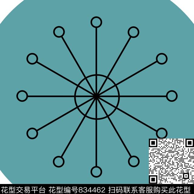 圆形圆点几何传统印花华亿平台下载（图片编号: 834462） - 瓦栏（Walan）
