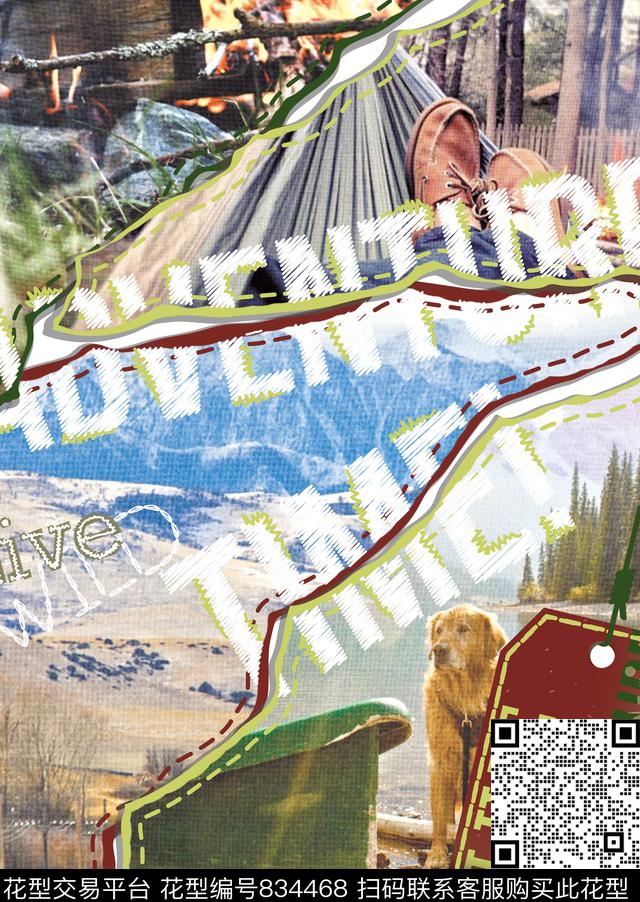 动物复古风景数码印花华亿平台下载（图片编号: 834468） - 瓦栏（Walan）