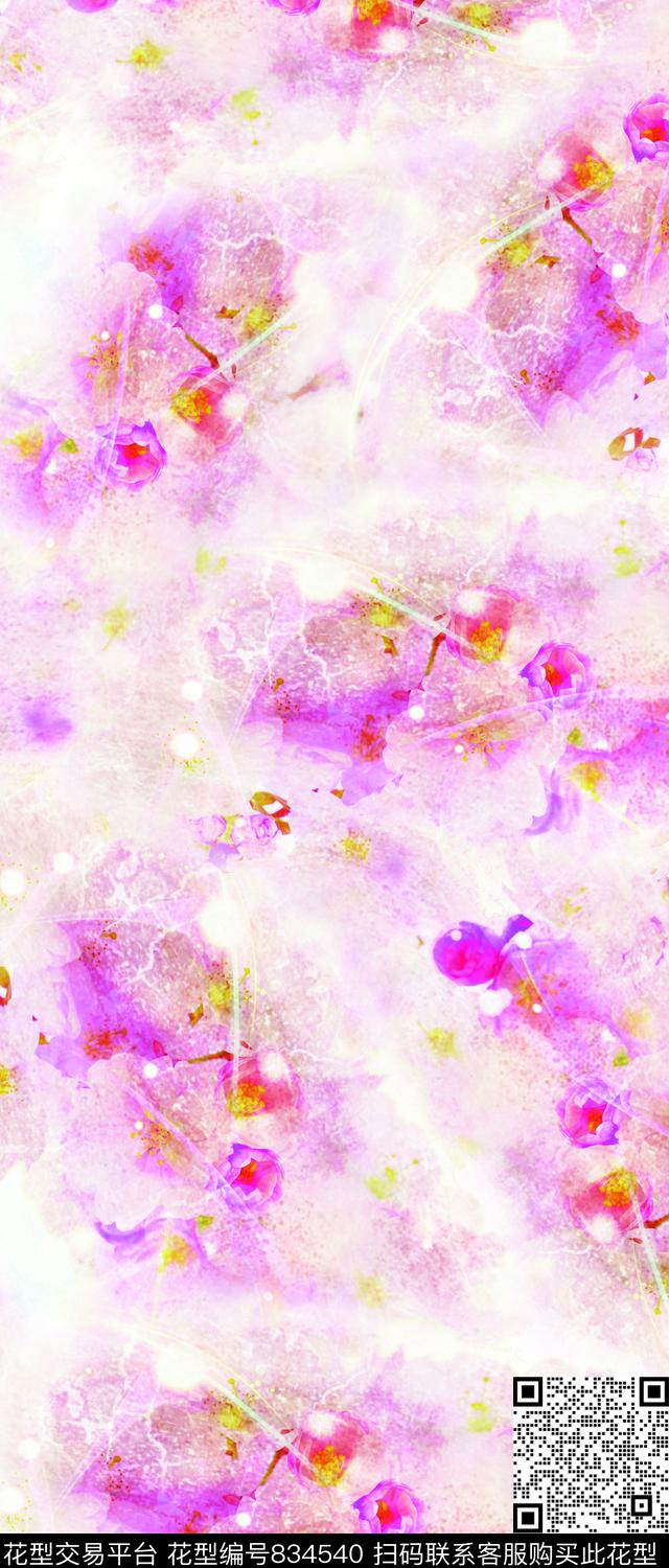 纹理抽象炫彩数码印花华亿平台下载（图片编号: 834540） - 瓦栏（Walan）