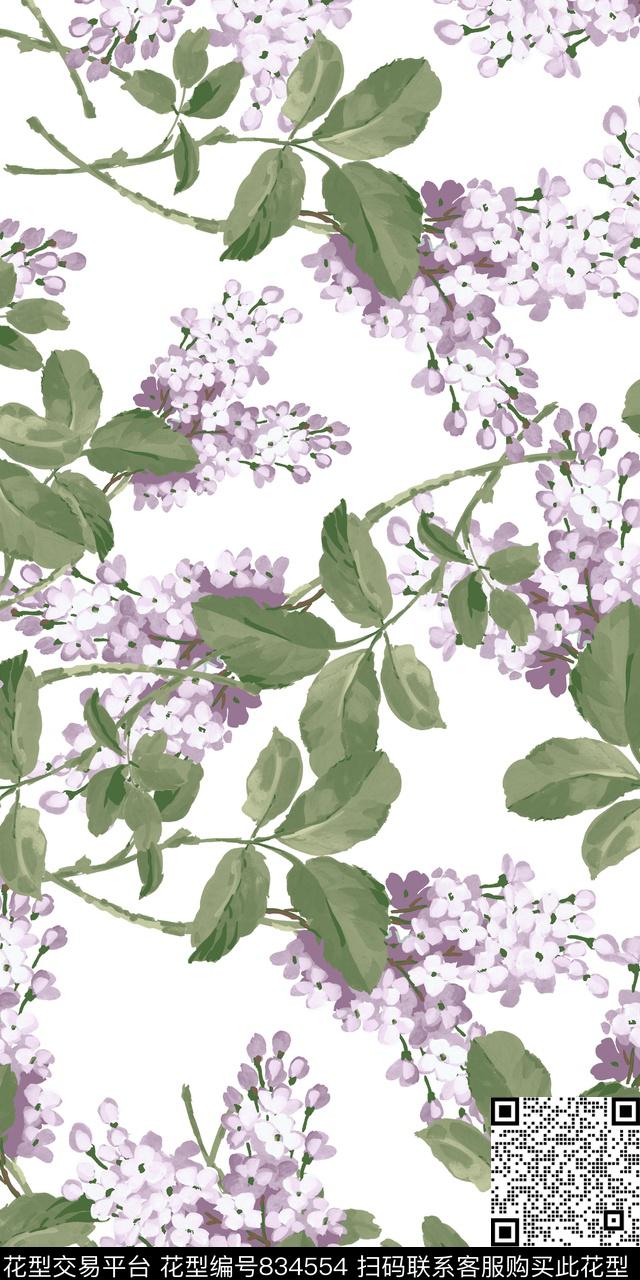 乱花小清新小碎花数码印花华亿平台下载（图片编号: 834554） - 瓦栏（Walan）