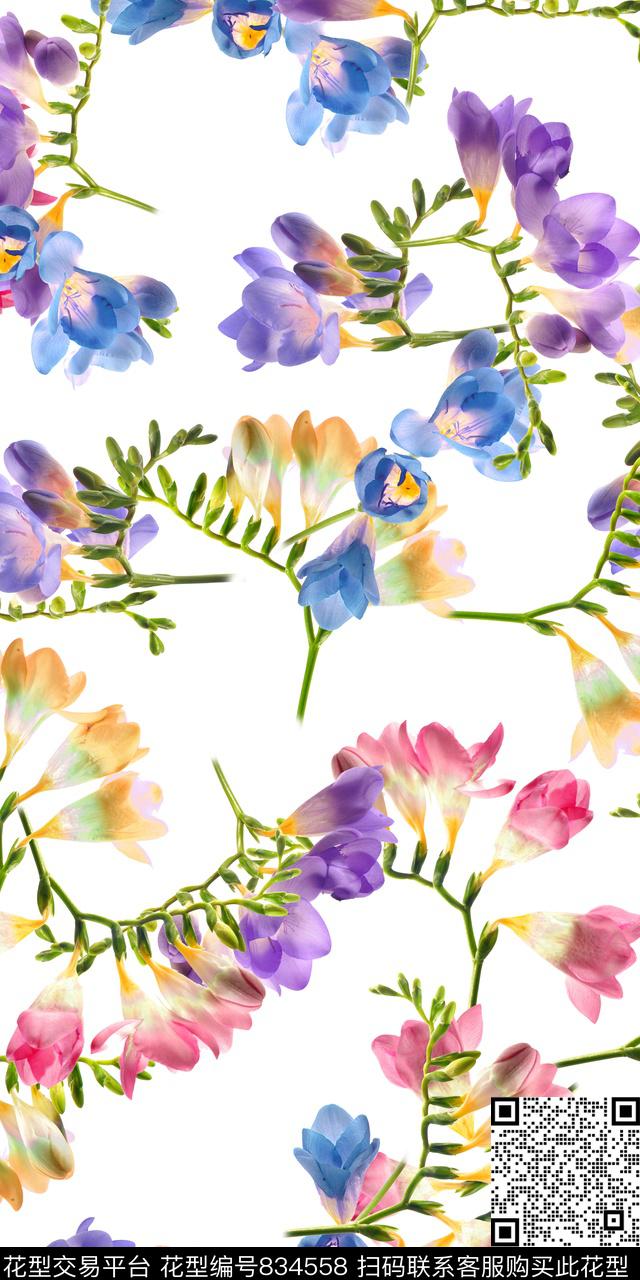 小清新乱花小碎花数码印花华亿平台下载（图片编号: 834558） - 瓦栏（Walan）