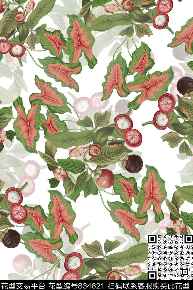 花卉手绘花卉古典花卉数码印花华亿平台下载（图片编号: 834621） - 瓦栏（Walan）