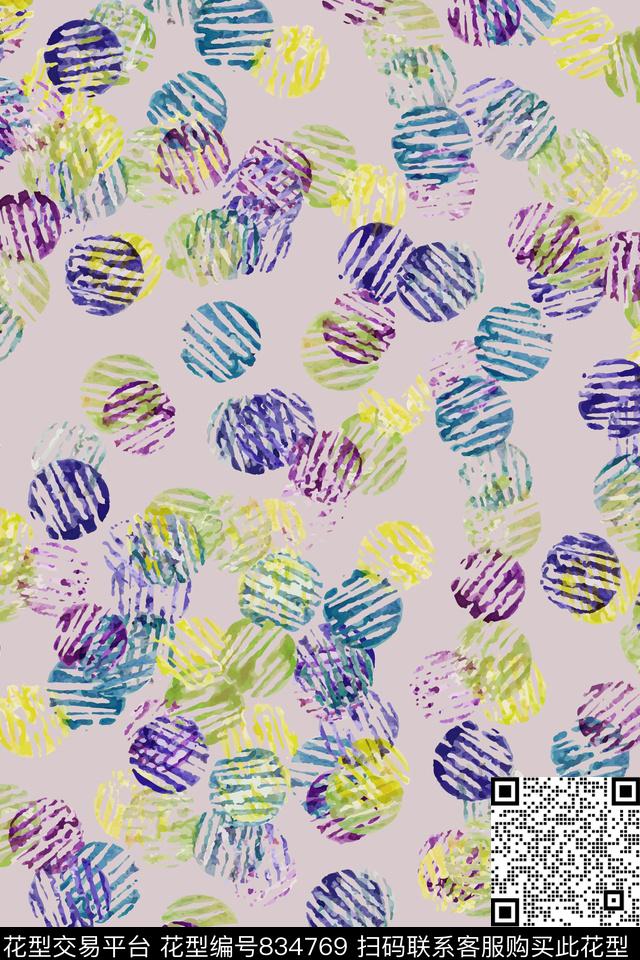 水彩波点颓废纹理传统印花华亿平台下载（图片编号: 834769） - 瓦栏（Walan）