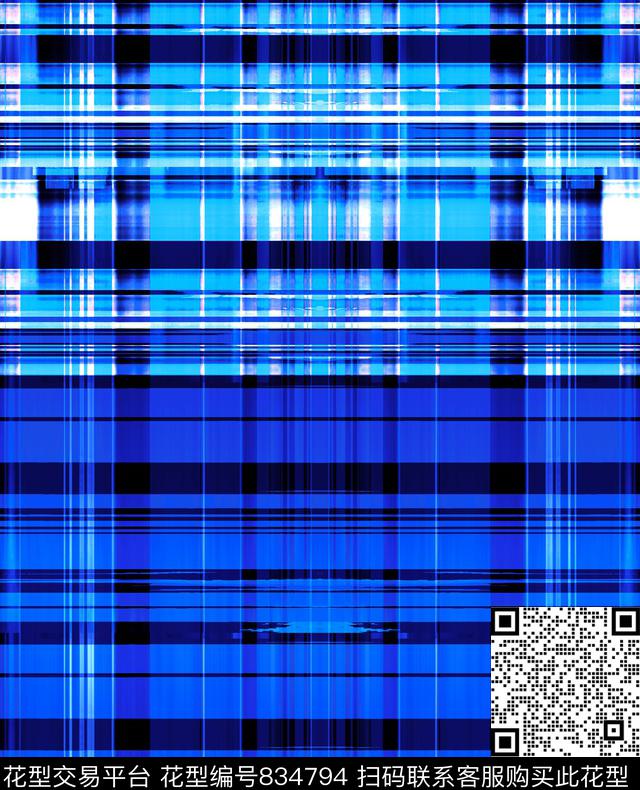 小方块几何格子传统印花华亿平台下载（图片编号: 834794） - 瓦栏（Walan）