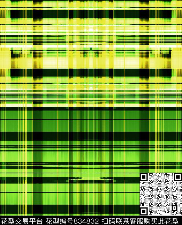 小方块几何格子传统印花华亿平台下载（图片编号: 834832） - 瓦栏（Walan）