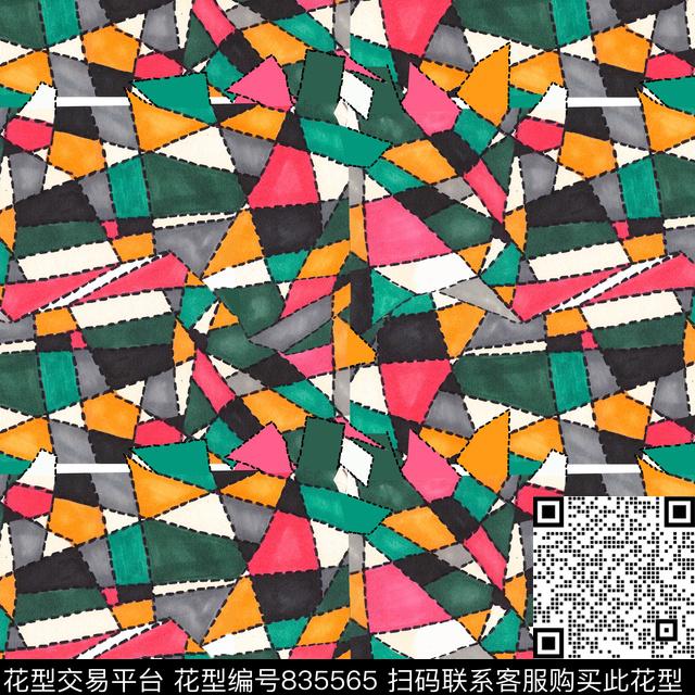 马克笔趣味水彩传统印花华亿平台下载（图片编号: 835565） - 瓦栏（Walan）