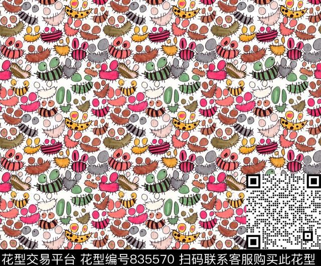 马克笔趣味水彩传统印花华亿平台下载（图片编号: 835570） - 瓦栏（Walan）