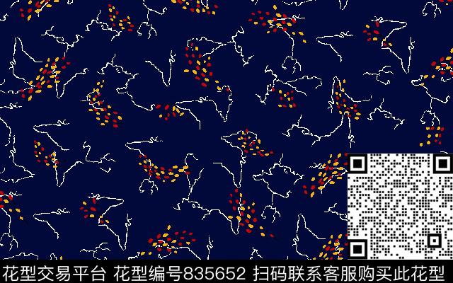 盛夏的果实不规则几何李子传统印花华亿平台下载（图片编号: 835652） - 瓦栏（Walan）