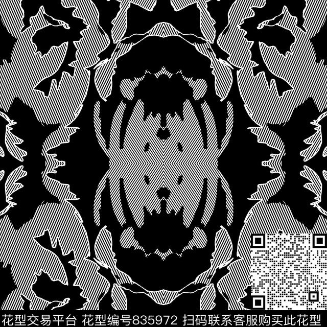 细条纹花卉男装传统印花华亿平台下载（图片编号: 835972） - 瓦栏（Walan）