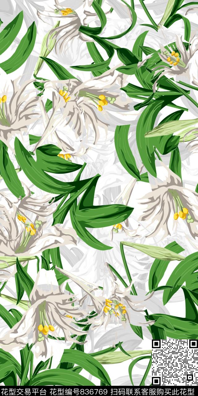 数码乱花小碎花传统印花华亿平台下载（图片编号: 836769） - 瓦栏（Walan）