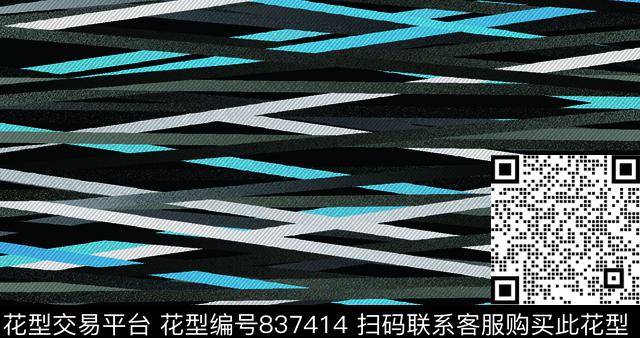 布纹肌理几何数码印花华亿平台下载（图片编号: 837414） - 瓦栏（Walan）