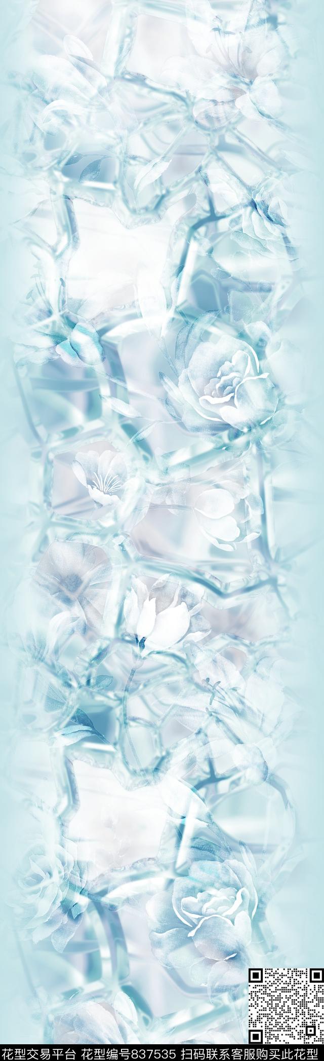 斑驳水彩花水彩纹理水印花卉数码印花华亿平台下载（图片编号: 837535） - 瓦栏（Walan）