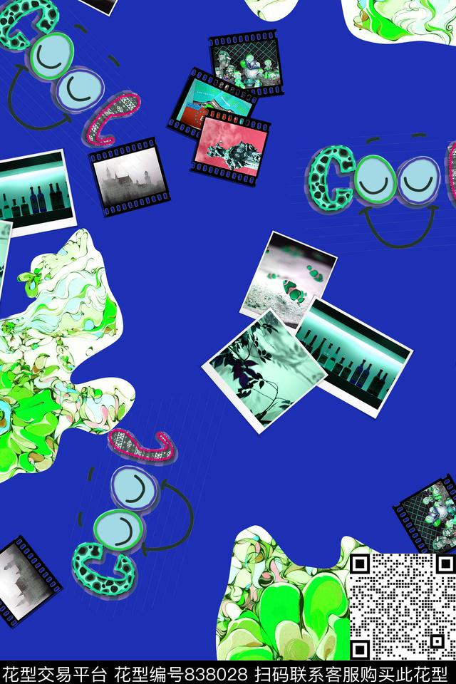 照片字母眼睛数码印花华亿平台下载（图片编号: 838028） - 瓦栏（Walan）