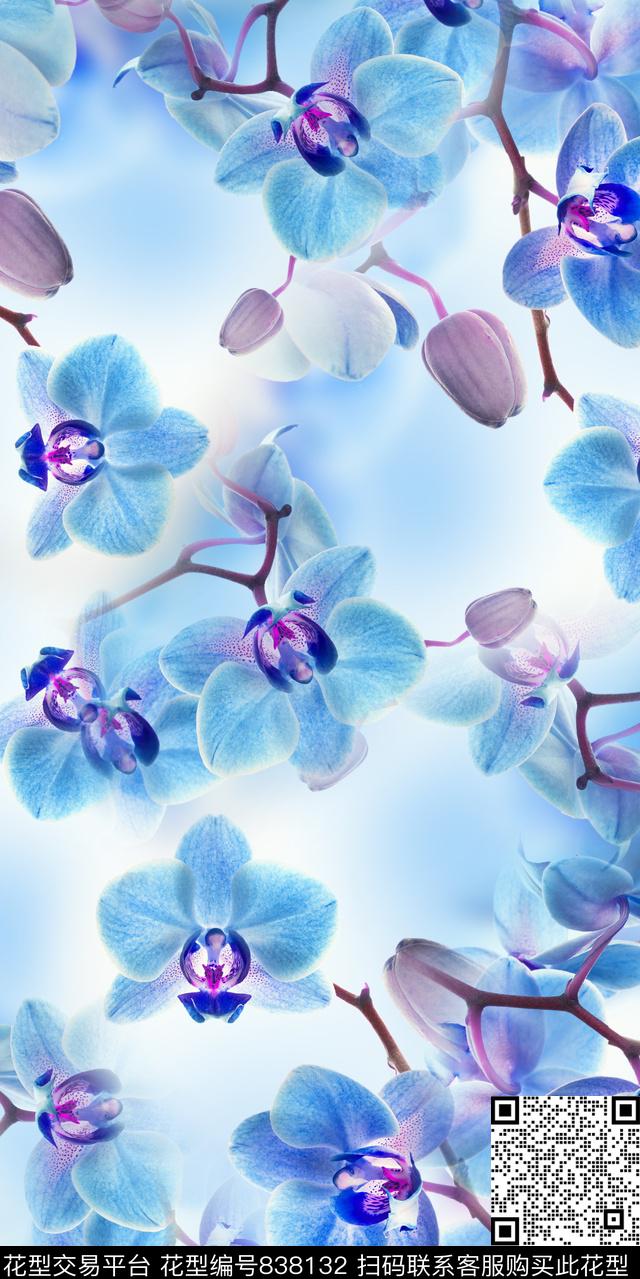 小碎花真花花卉数码印花华亿平台下载（图片编号: 838132） - 瓦栏（Walan）