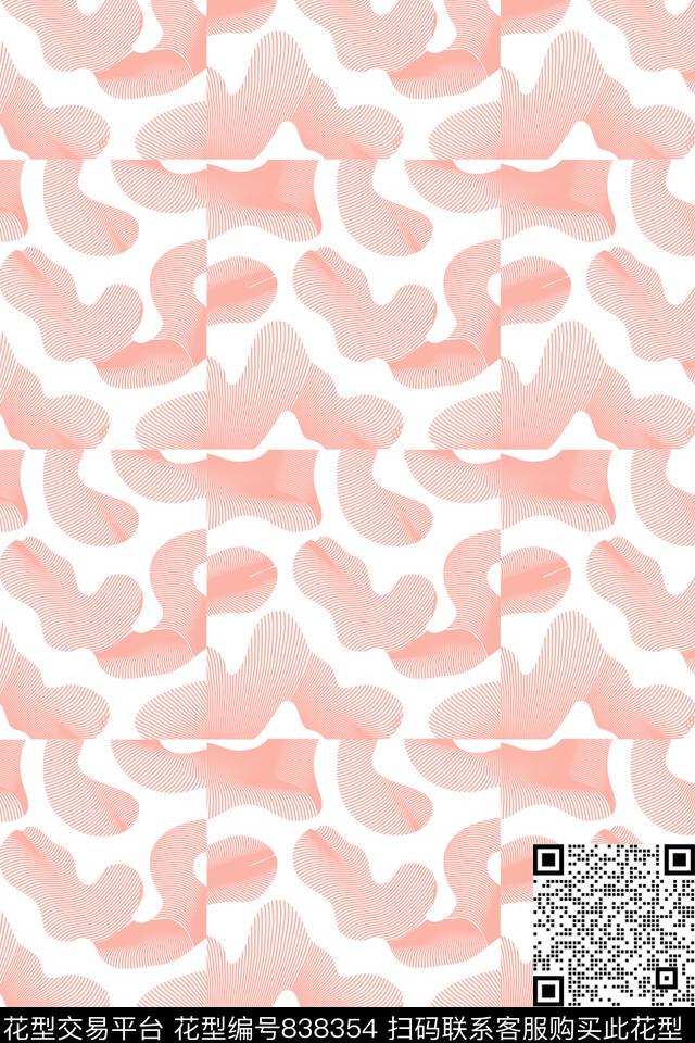 抽象可爱适用传统印花华亿平台下载（图片编号: 838354） - 瓦栏（Walan）