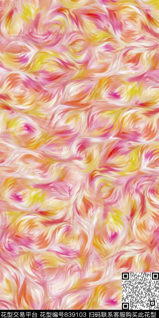 抽象乱花满版花数码印花华亿平台下载（图片编号: 839103） - 瓦栏（Walan）