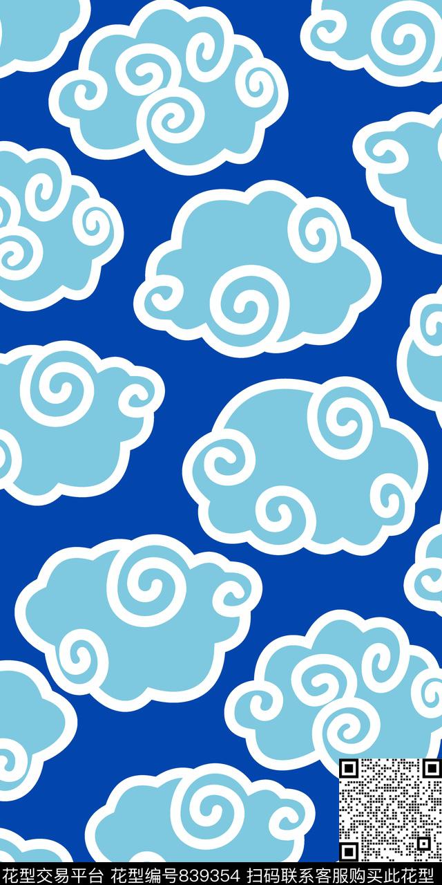 欧美大牌风范中国祥云女装华亿平台传统印花华亿平台下载（图片编号: 839354） - 瓦栏（Walan）