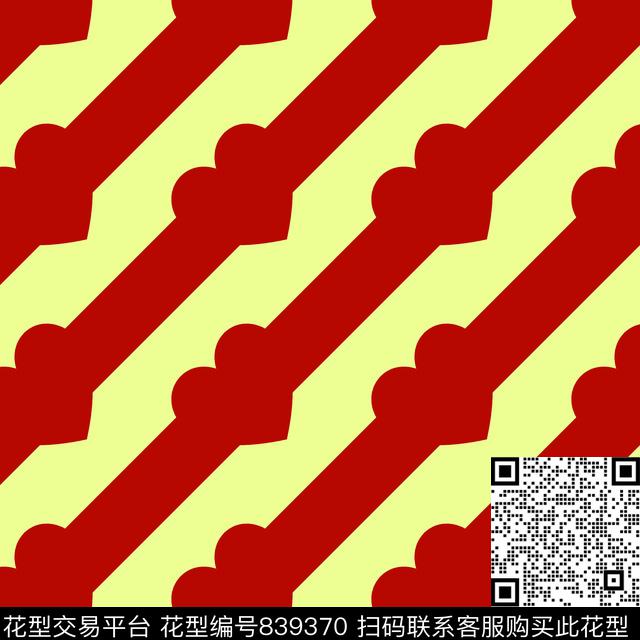 几何斜纹几何心性秋冬花传统印花华亿平台下载（图片编号: 839370） - 瓦栏（Walan）