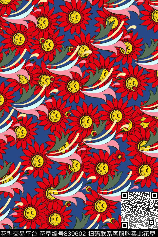 适用小碎花花朵传统印花华亿平台下载（图片编号: 839602） - 瓦栏（Walan）