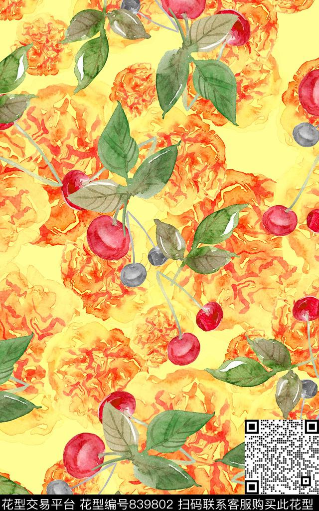 花朵花卉小碎花数码印花华亿平台下载（图片编号: 839802） - 瓦栏（Walan）