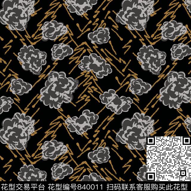 趣味女装手绘传统印花华亿平台下载（图片编号: 840011） - 瓦栏（Walan）