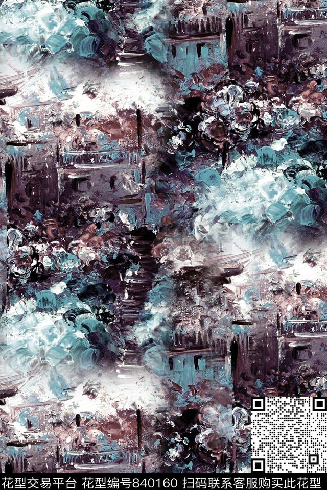 油画肌理纹理数码印花华亿平台下载（图片编号: 840160） - 瓦栏（Walan）