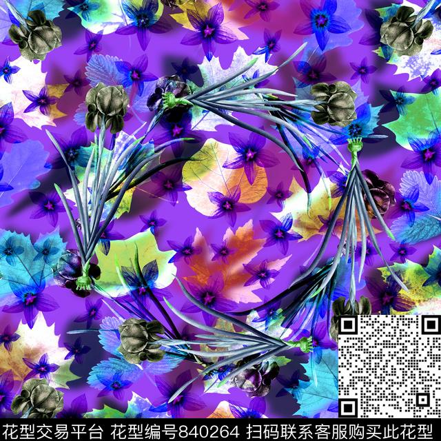 90方巾方巾抽象数码印花华亿平台下载（图片编号: 840264） - 瓦栏（Walan）