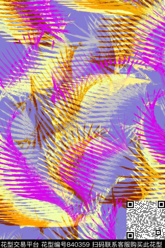 传统华亿平台抽象热带华亿平台数码印花华亿平台下载（图片编号: 840359） - 瓦栏（Walan）