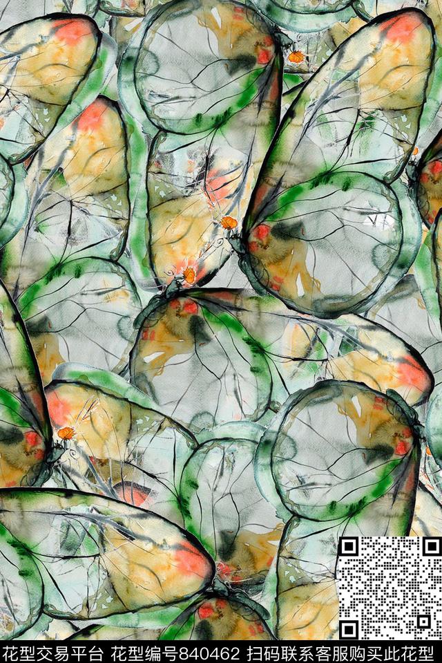 蝴蝶泳衣肌理数码印花华亿平台下载（图片编号: 840462） - 瓦栏（Walan）