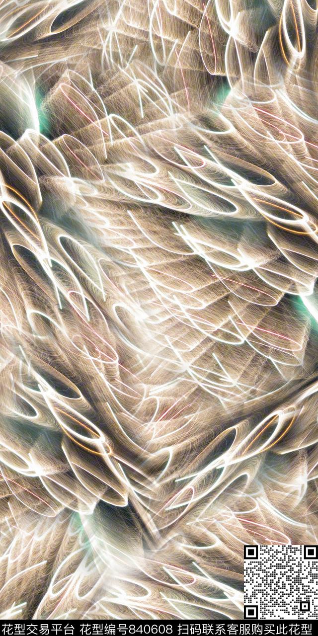 抽象乱花满版花数码印花华亿平台下载（图片编号: 840608） - 瓦栏（Walan）