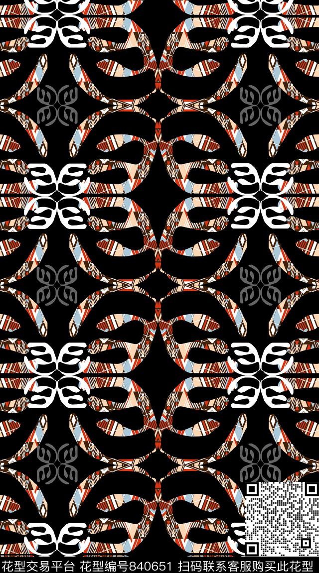 男装创意服装面料衬衫传统印花华亿平台下载（图片编号: 840651） - 瓦栏（Walan）