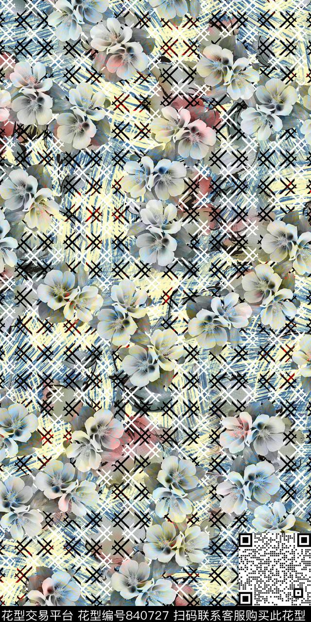 小碎花数码花卉数码印花华亿平台下载（图片编号: 840727） - 瓦栏（Walan）