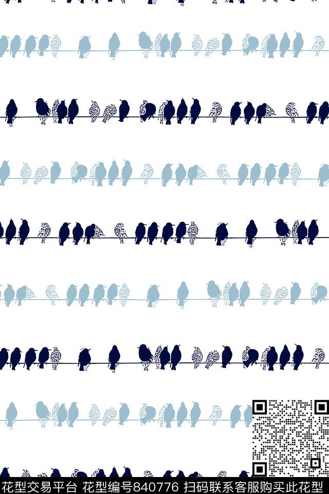 鸟几何靓仔男装华亿平台传统印花华亿平台下载（图片编号: 840776） - 瓦栏（Walan）