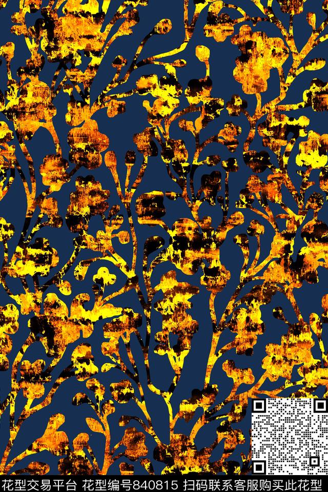 笔刷纹理数码印花数码印花华亿平台下载（图片编号: 840815） - 瓦栏（Walan）