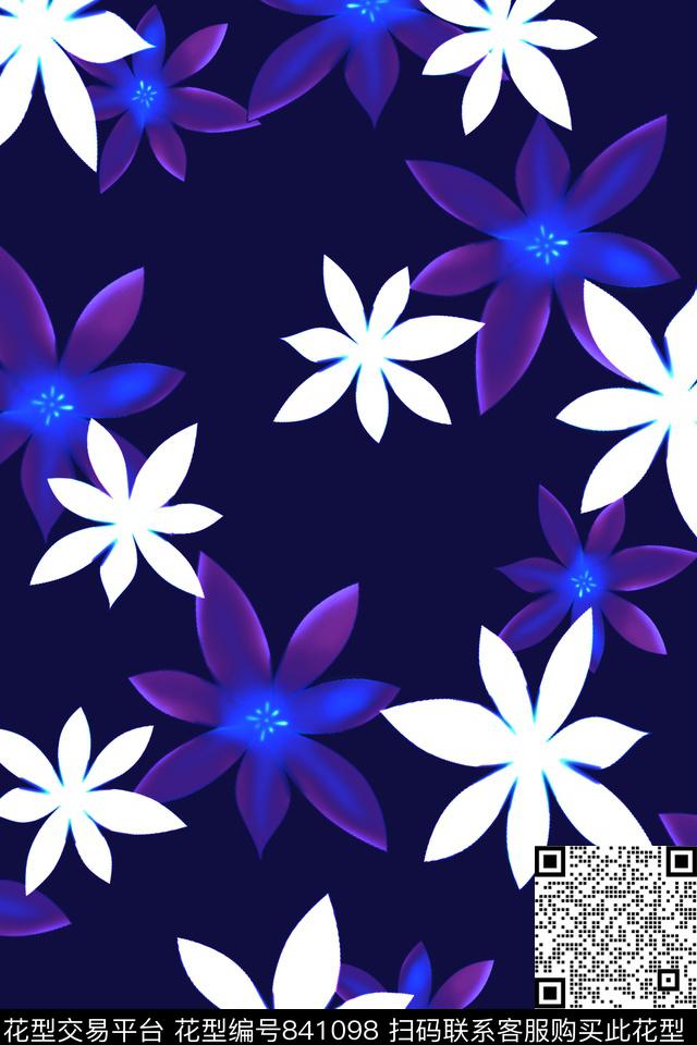 大花小碎花小花传统印花华亿平台下载（图片编号: 841098） - 瓦栏（Walan）