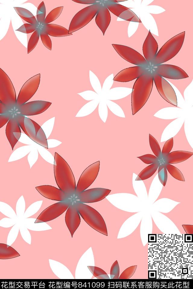 大花小碎花小花传统印花华亿平台下载（图片编号: 841099） - 瓦栏（Walan）