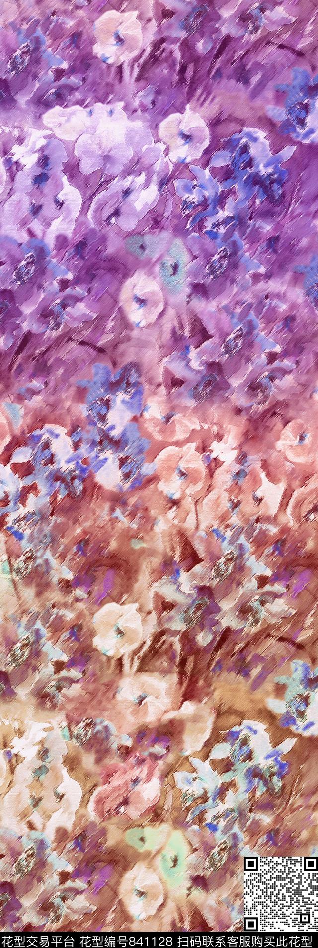 小碎花花朵花卉数码印花华亿平台下载（图片编号: 841128） - 瓦栏（Walan）