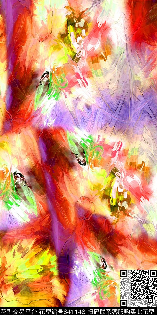 数码印花纹路抽象数码印花华亿平台下载（图片编号: 841148） - 瓦栏（Walan）