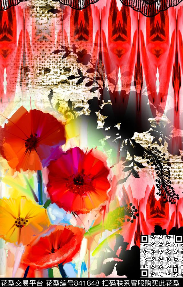 民族风地毯波西米亚数码印花华亿平台下载（图片编号: 841848） - 瓦栏（Walan）