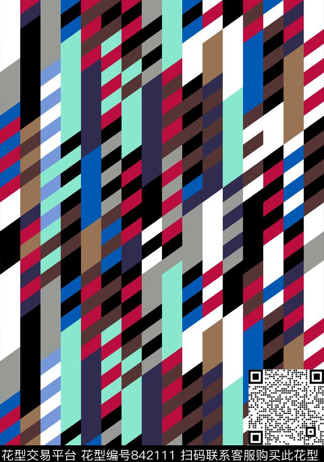 女装男装几何传统印花华亿平台下载（图片编号: 842111） - 瓦栏（Walan）