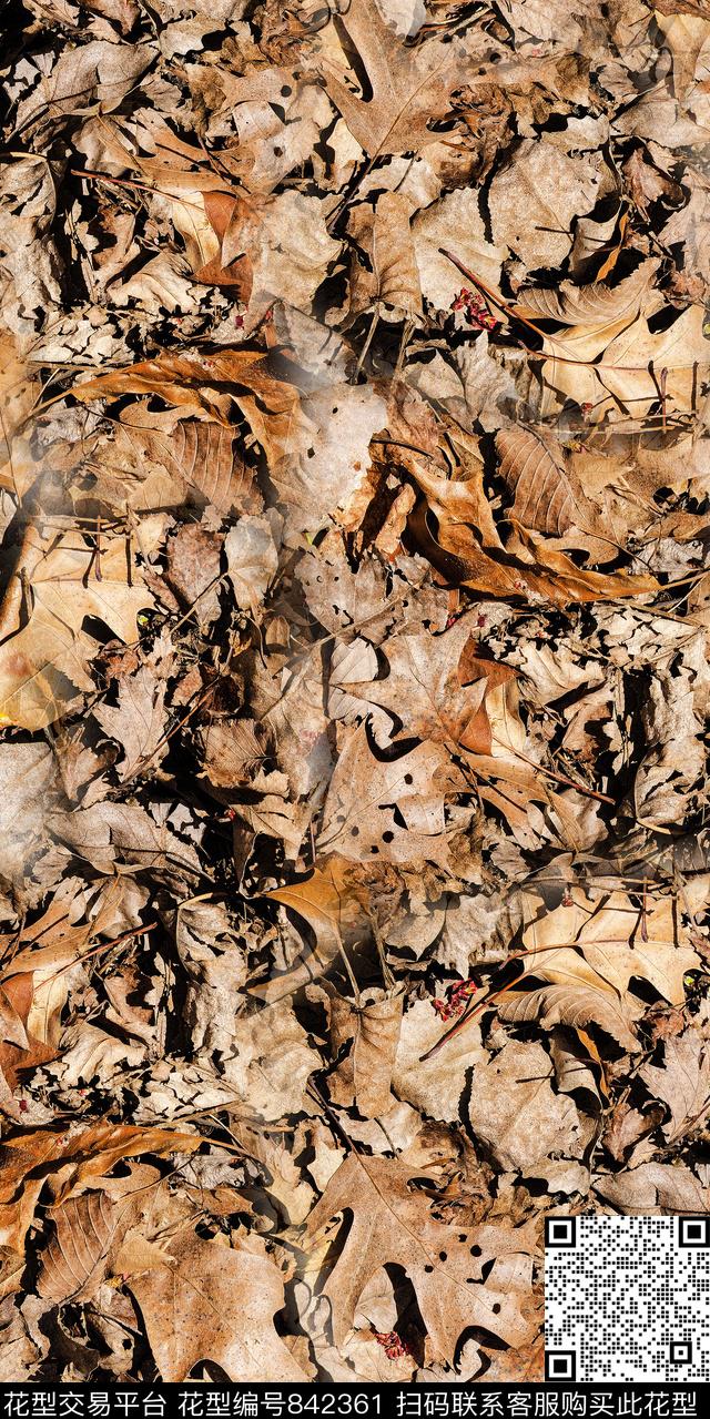 树叶纹理纹路数码印花华亿平台下载（图片编号: 842361） - 瓦栏（Walan）