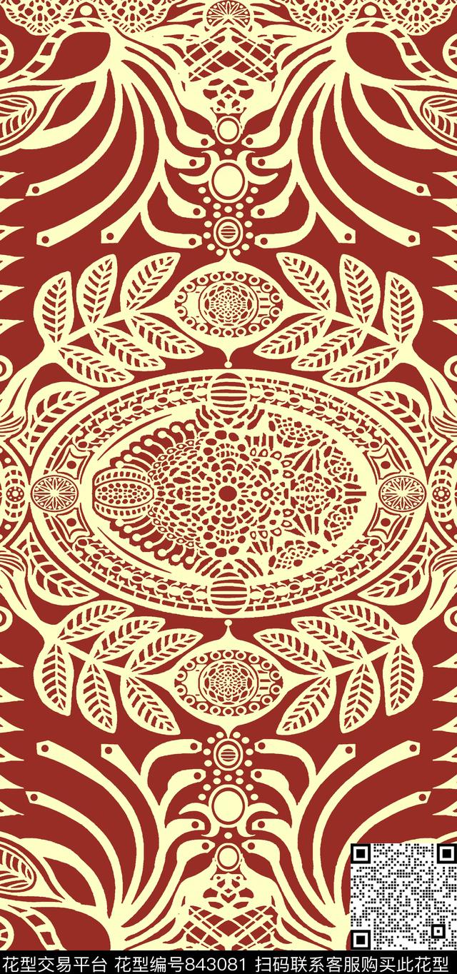 蕾丝欧美数码印花数码印花华亿平台下载（图片编号: 843081） - 瓦栏（Walan）