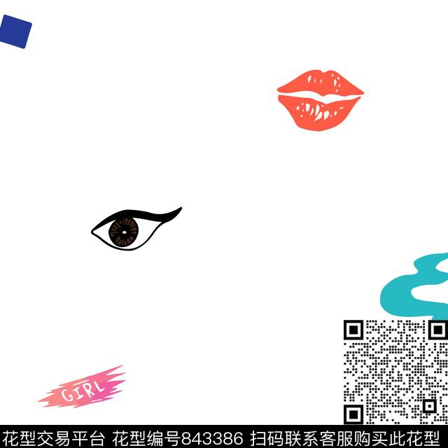 趣味日韩风17春夏传统印花华亿平台下载（图片编号: 843386） - 瓦栏（Walan）