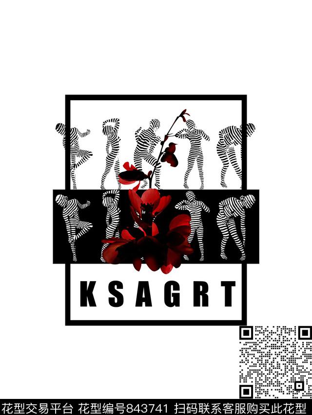 人体艺术花卉几何数码印花华亿平台下载（图片编号: 843741） - 瓦栏（Walan）